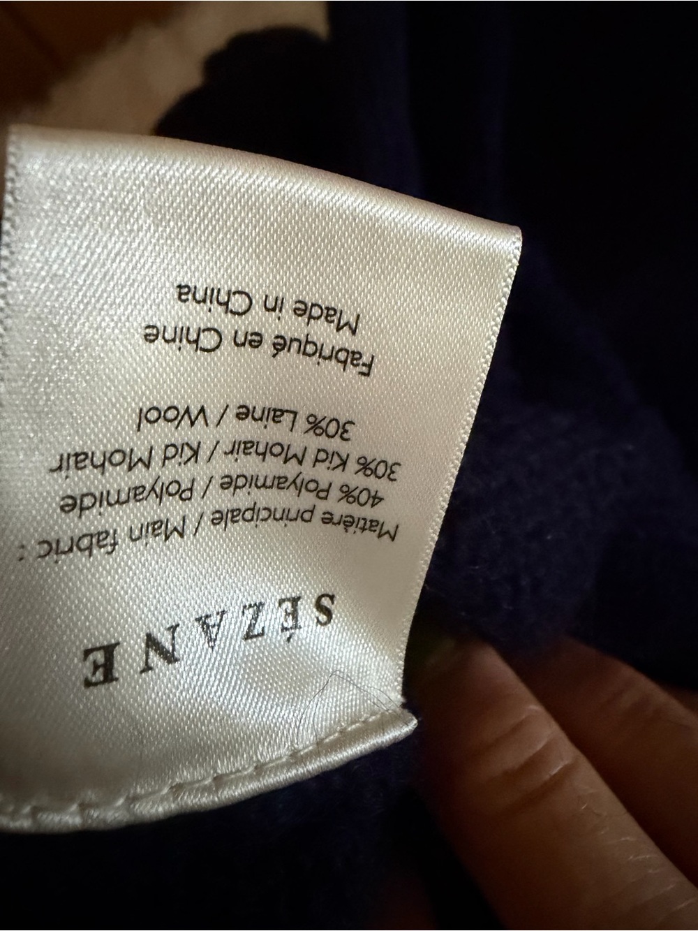 NWT Sezane Pam jumper in Marine Floral Embroidery - Picture 8 of 8